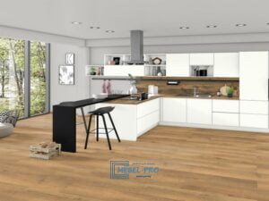 Столешница Egger Дуб Хантон светлый H2032 ST10 в изделии