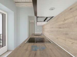 Столешница Slotex Дуб Корсика 3852/Р в изделии