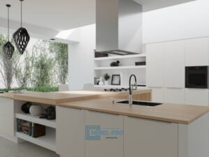 Столешница Slotex Мадейра светлая 2047/Sc в изделии