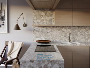 Столешница Slotex Медный кварц 8061/R в изделии