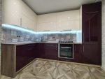 Кухня с фасадами из глянцевого акрила (арт.0999)